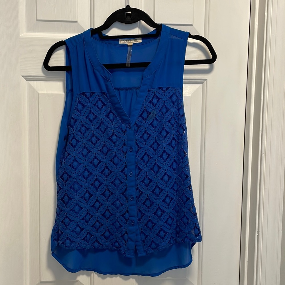 Blue tank